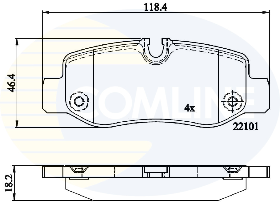 Placute frana COMLINE CBP02315