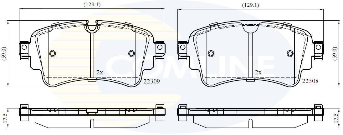 Placute frana COMLINE CBP02362