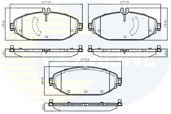 Placute frana COMLINE CBP02364