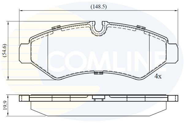 Placute frana COMLINE CBP02762