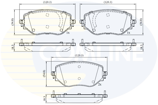 Placute frana COMLINE CBP02774