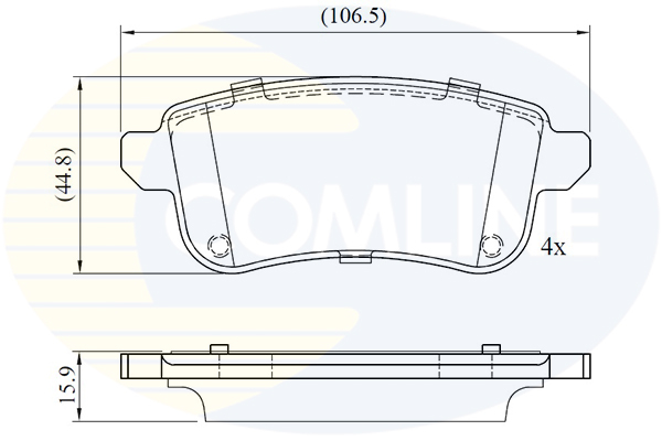 Placute frana COMLINE CBP02776