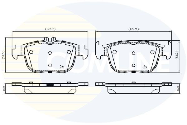 Placute frana COMLINE CBP02868