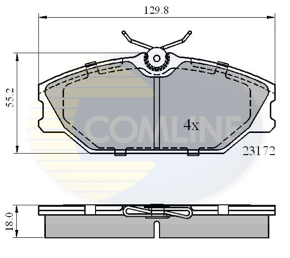 Placute frana COMLINE CBP0526