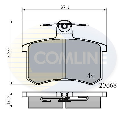 Placute frana COMLINE CBP0558