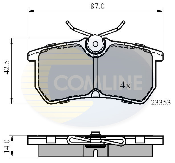 Placute frana COMLINE CBP0705