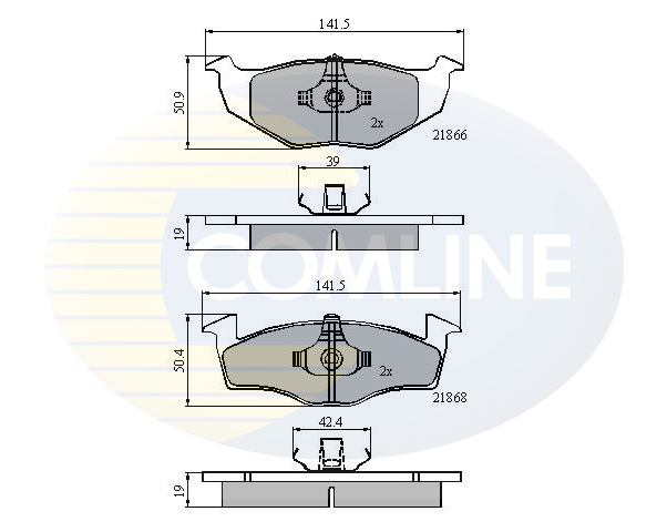 Placute frana COMLINE CBP0706