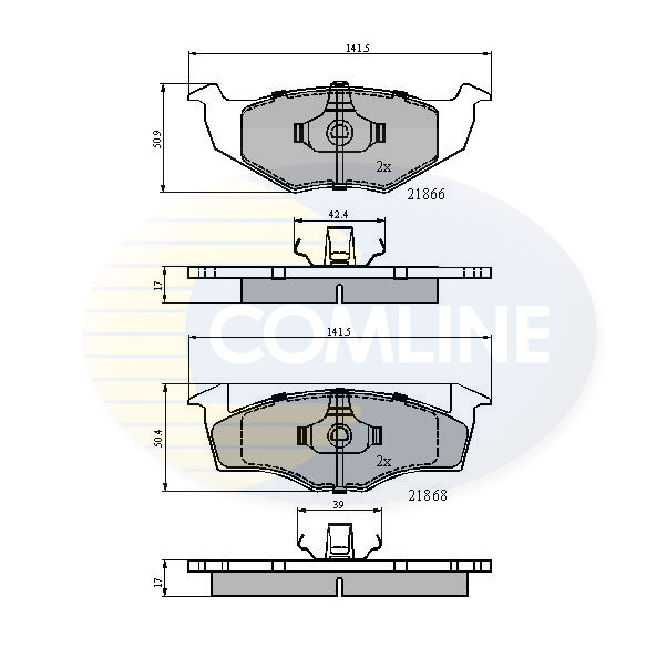 Placute frana COMLINE CBP0707
