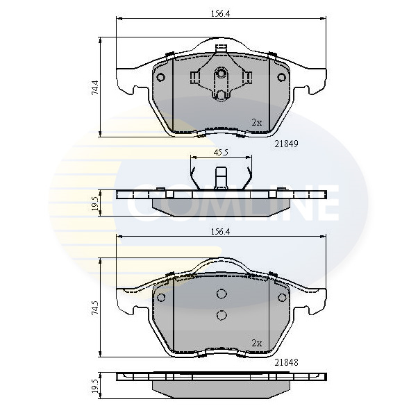 Placute frana COMLINE CBP0715