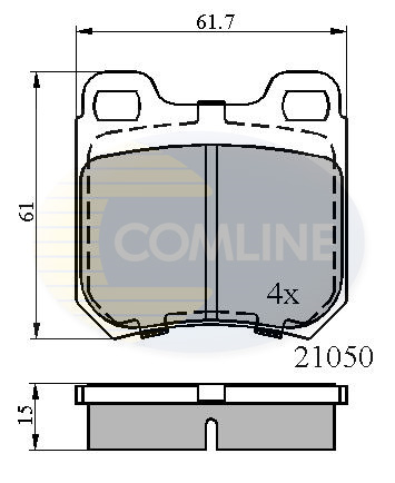 Placute frana COMLINE CBP0741