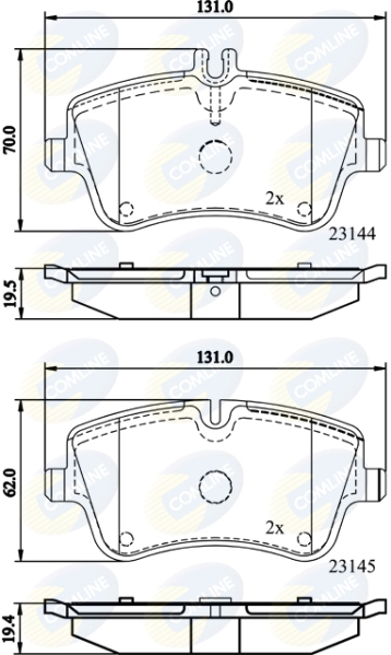 Placute frana COMLINE CBP0854