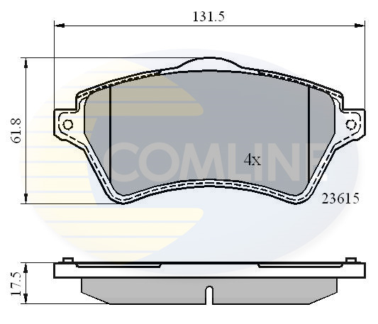 Placute frana COMLINE CBP0873