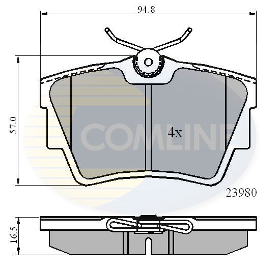 Placute frana COMLINE CBP0874