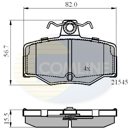Placute frana COMLINE CBP0878