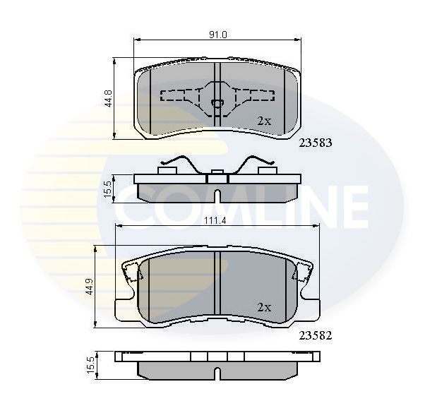 Placute frana COMLINE CBP0905