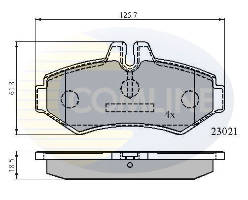 Placute frana COMLINE CBP0914