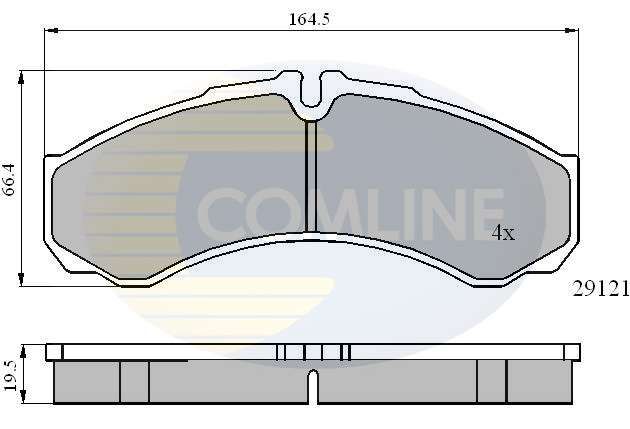 Placute frana COMLINE CBP0931