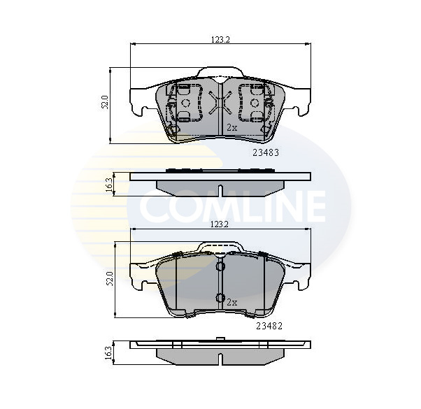 Placute frana COMLINE CBP0946