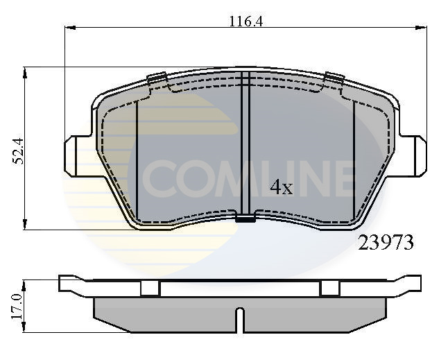 Placute frana COMLINE CBP0984
