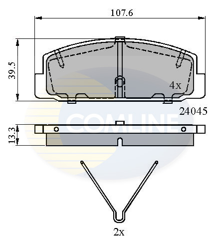 Placute frana COMLINE CBP0986