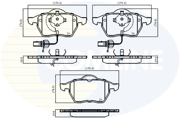 Placute frana COMLINE CBP11025