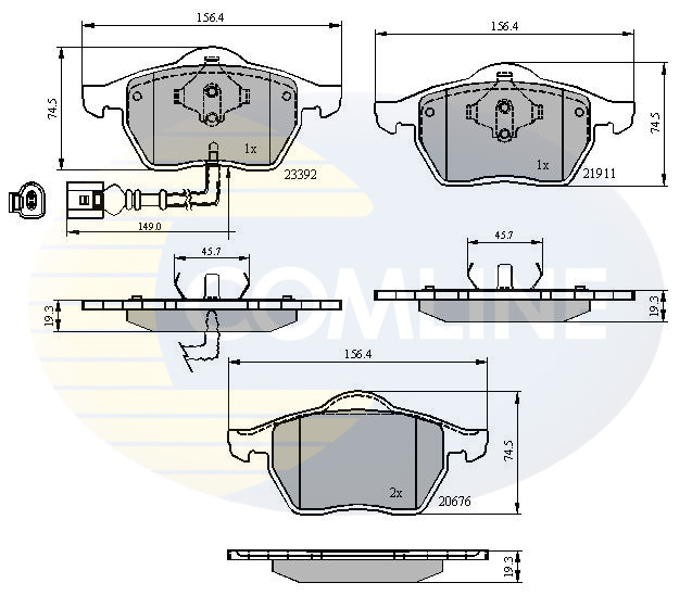 Placute frana COMLINE CBP11111