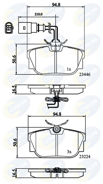 Placute frana COMLINE CBP11151