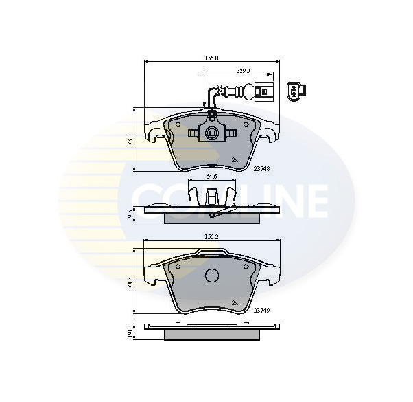 Placute frana COMLINE CBP11311