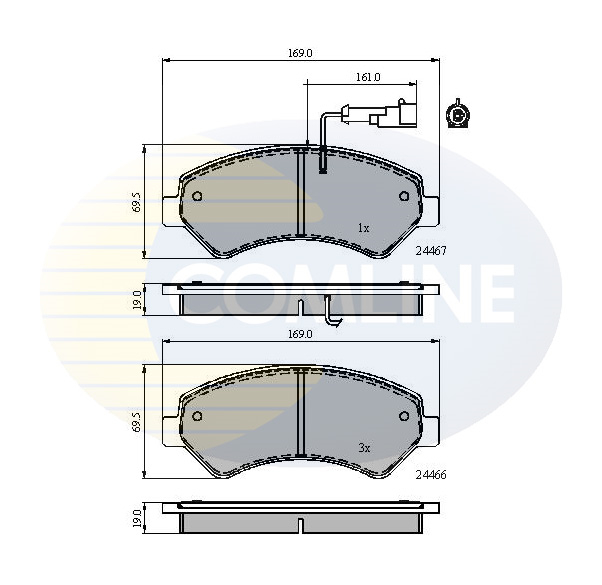 Placute frana COMLINE CBP11623