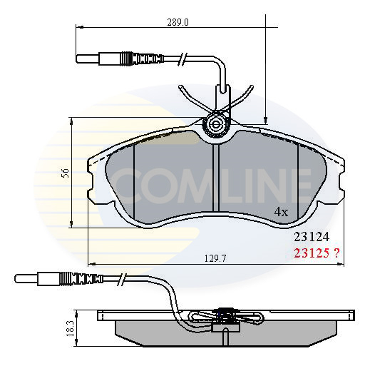 Placute frana COMLINE CBP1174