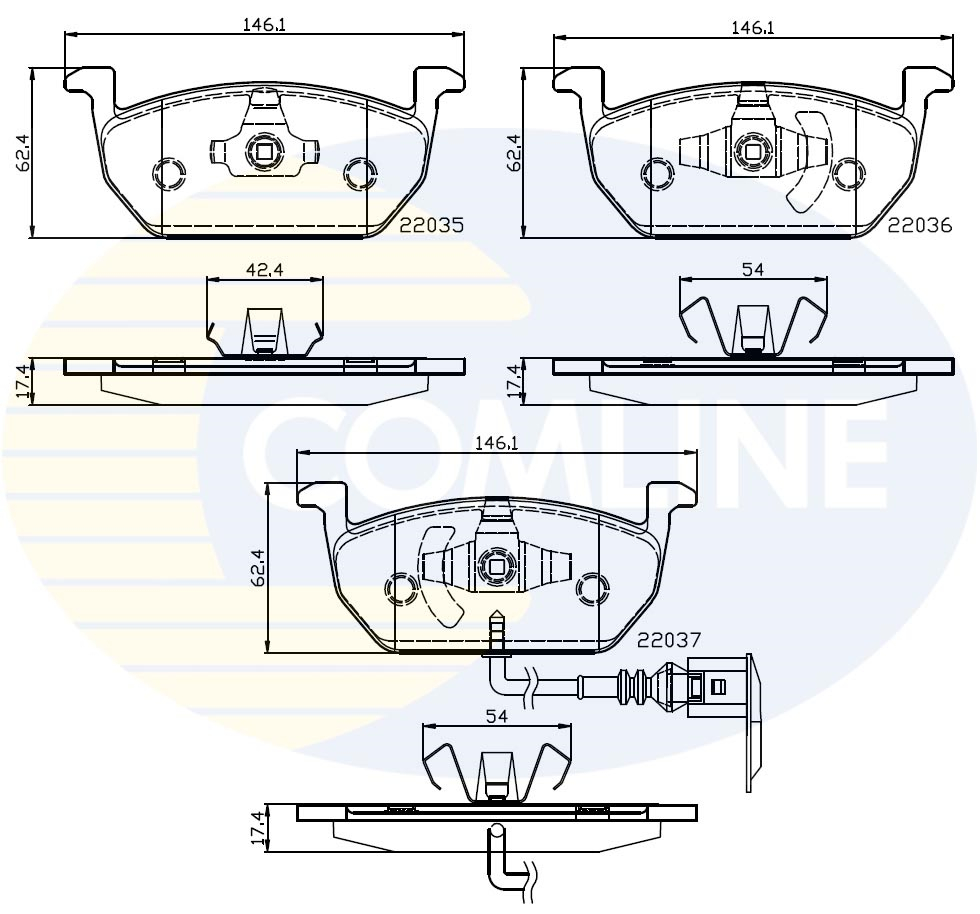 Placute frana COMLINE CBP12224