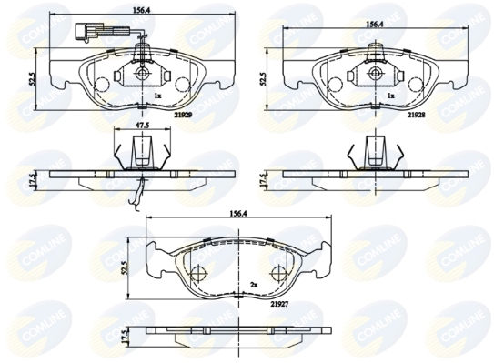 Placute frana COMLINE CBP1477