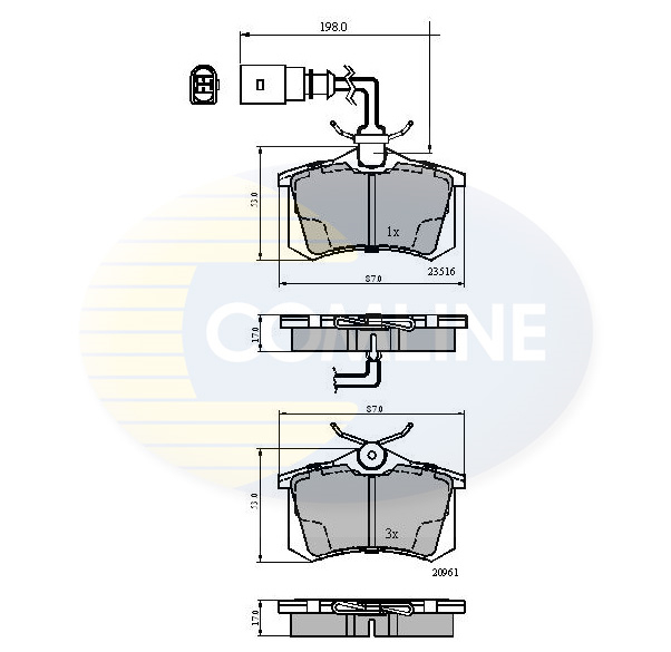 Placute frana COMLINE CBP1797