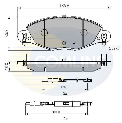 Placute frana COMLINE CBP21121