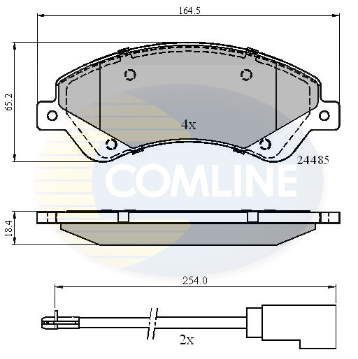 Placute frana COMLINE CBP21511