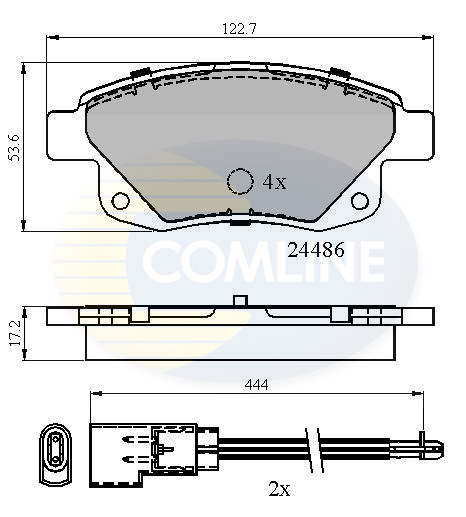 Placute frana COMLINE CBP21554