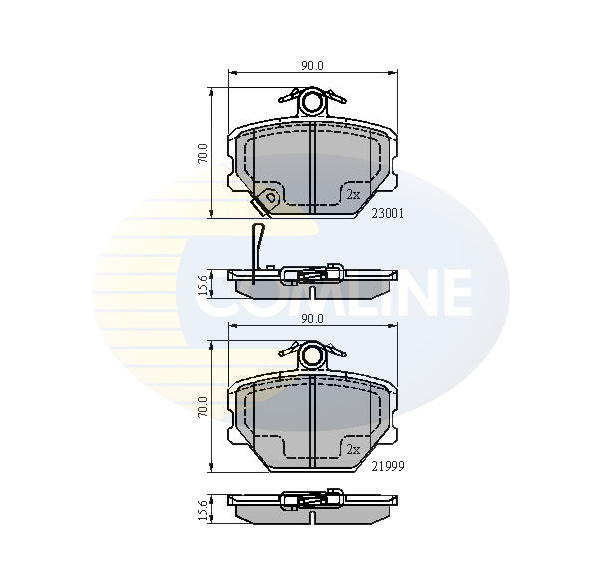 Placute frana COMLINE CBP31019
