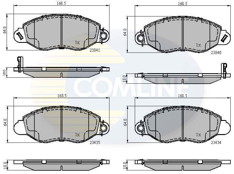 Placute frana COMLINE CBP31107