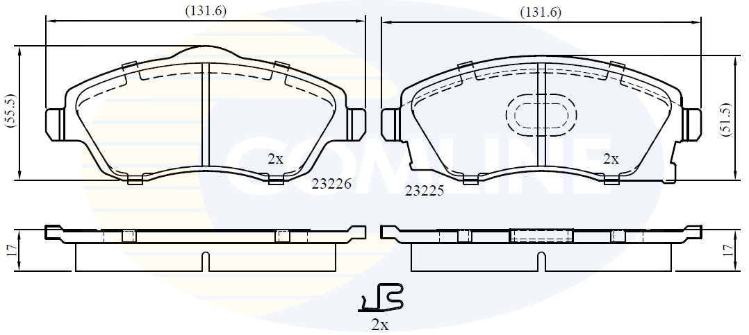 Placute frana COMLINE CBP31112