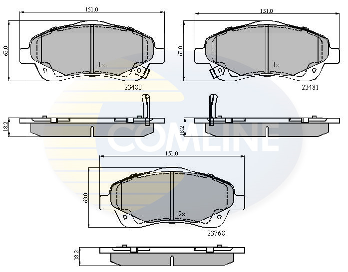 Placute frana COMLINE CBP31140