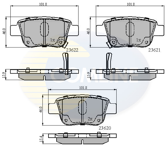 Placute frana COMLINE CBP31141