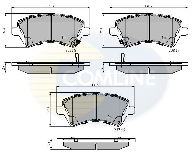 Placute frana COMLINE CBP31154