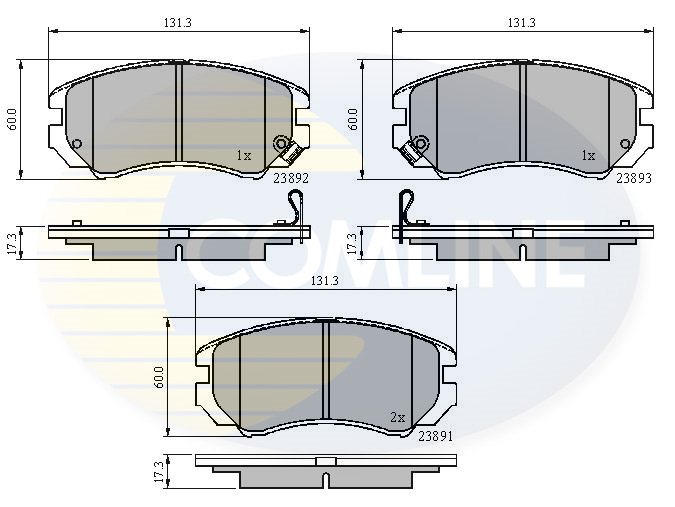 Placute frana COMLINE CBP31196