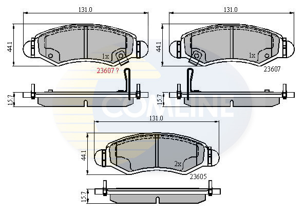 Placute frana COMLINE CBP31297