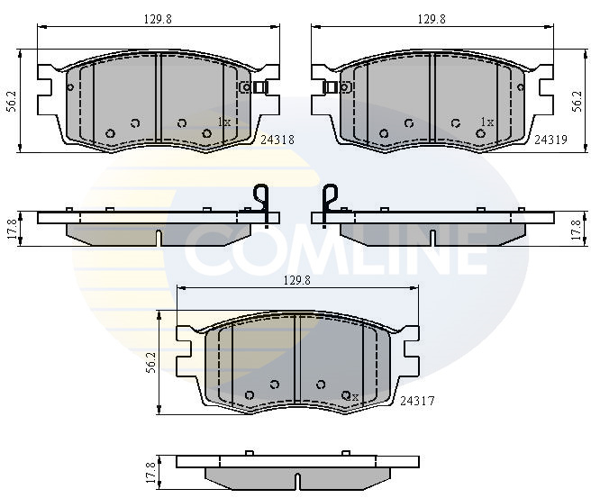 Placute frana COMLINE CBP31519