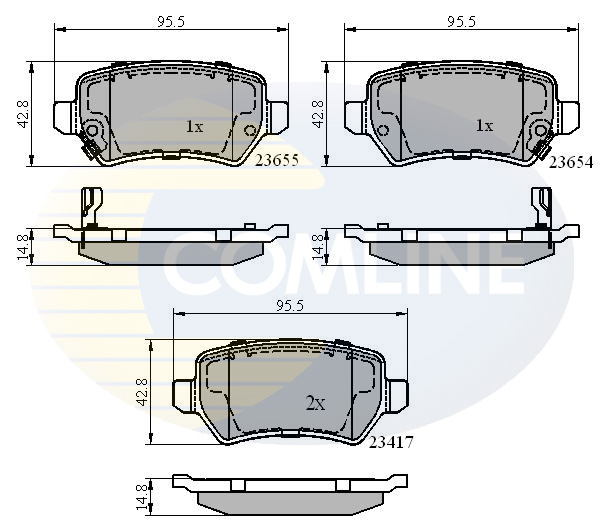 Placute frana COMLINE CBP31551