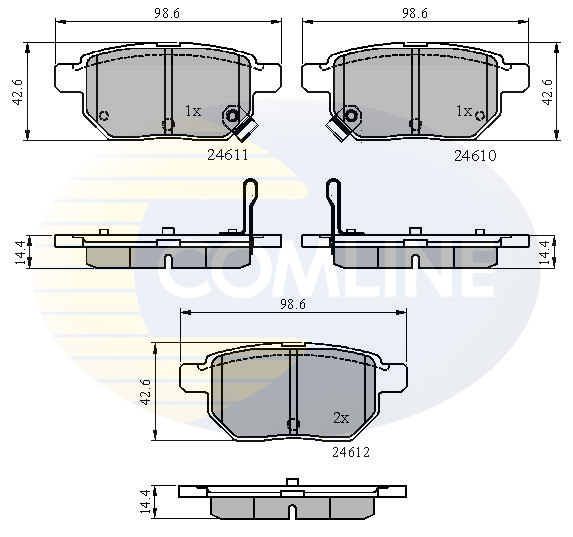 Placute frana COMLINE CBP31579