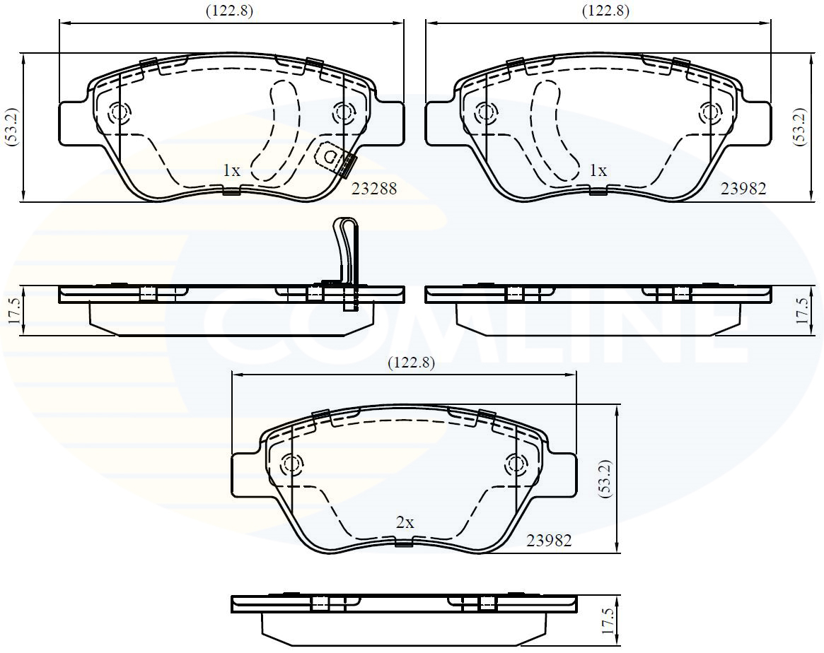 Placute frana COMLINE CBP31594