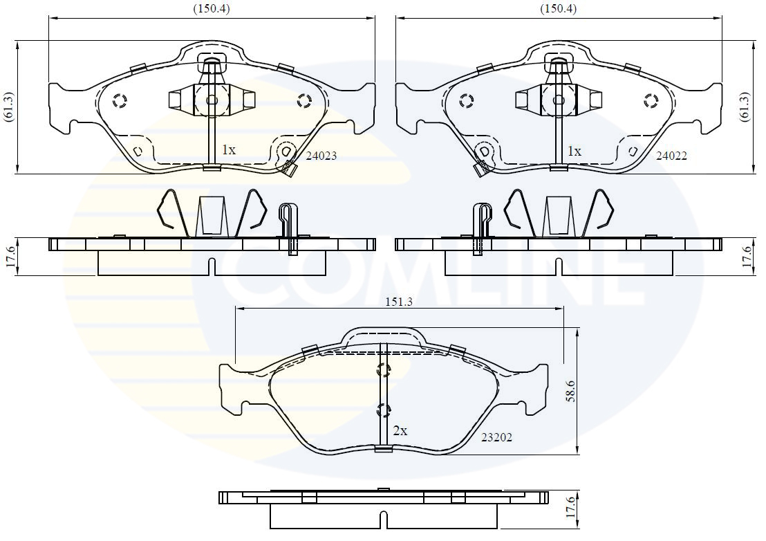 Placute frana COMLINE CBP31637
