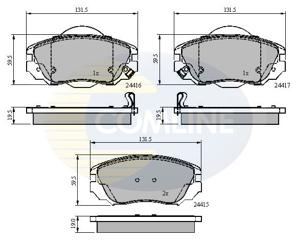 Placute frana COMLINE CBP31679